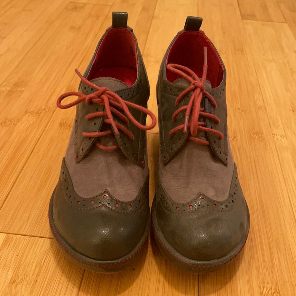 Old Fashion Dress Shoes - Red, Grey, and Black